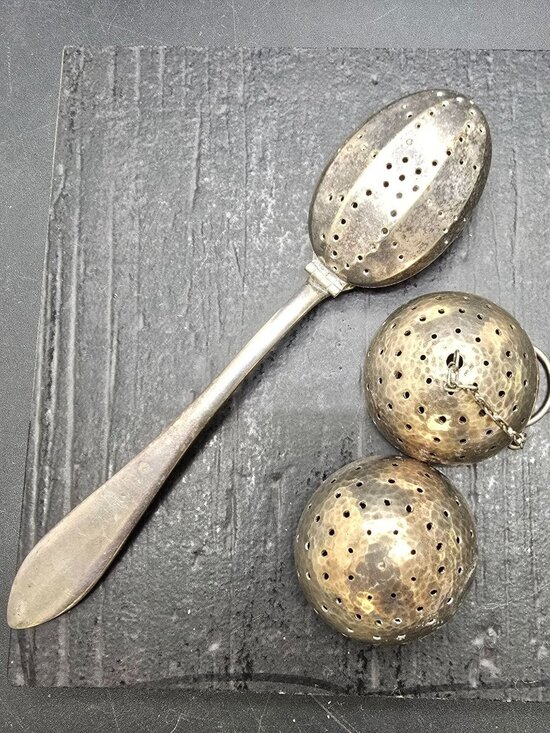 Vintage National Silver Co. Silver-Plated Spoon And Ball Tea Infuser HS251 - Picture 3 of 6